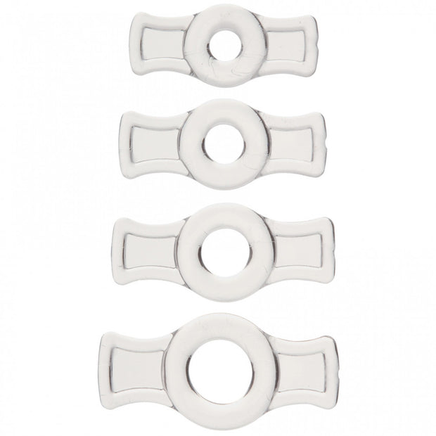 Anelli fallici trasparenti Cockring Set - Clear