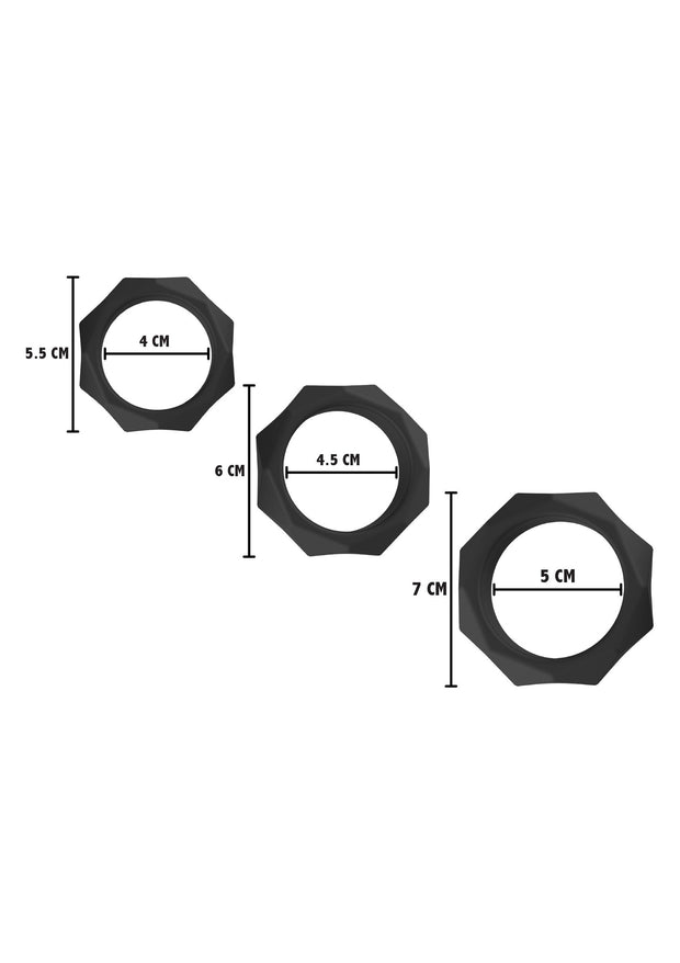 Anello falico kit 3 Heavy C-Ring Set