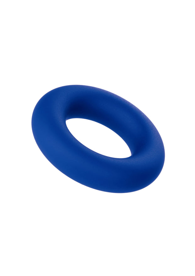 Anello fallico blu in silicone stimolatore per pene e testicoli miglior erezione