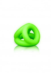 anello fallico Cock Ring & Ball Strap - Glow in the Dark - Neon Green