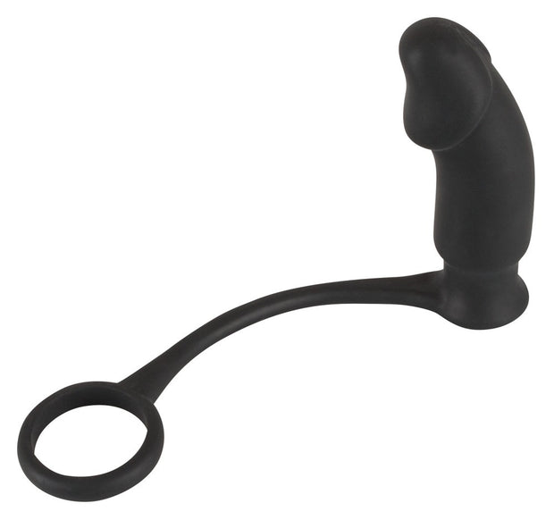 Anello fallico con fallo anale vibrante Vibrating Ring + Plug