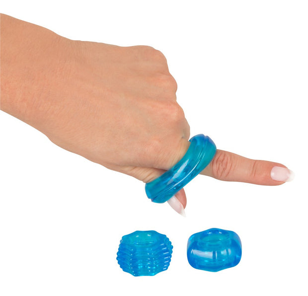 Anello fallico miglior erezione kit set 3 pz Stretchy Cock Ring Set