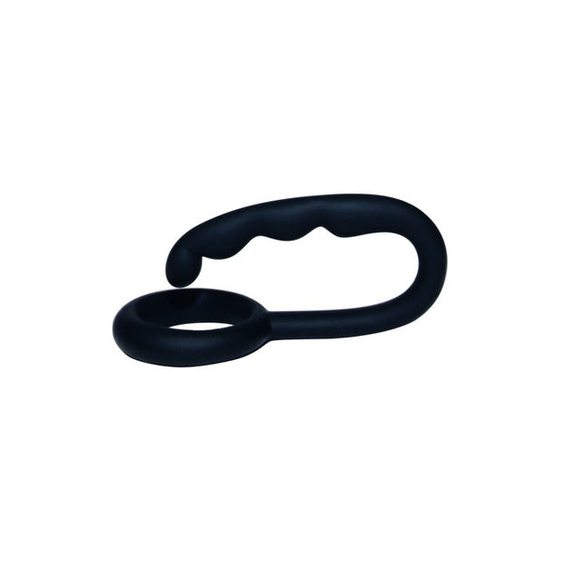 Anello fallico per uomo con fallo anale dildo mini anale in silicone nero