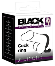 Anello fallico ritardande con plug anale Black Velvets Cock Ring