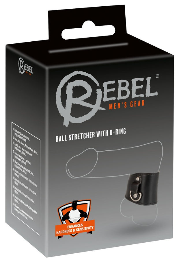 Anello fallico ritardante per testicoli Ball Stretcher with D-Ring