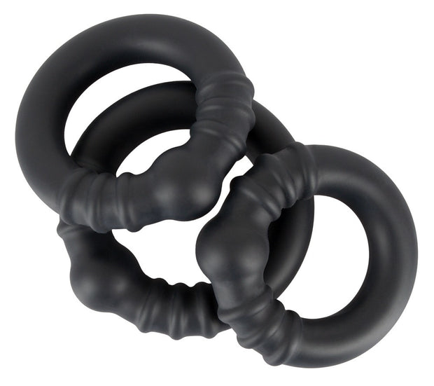 Anello fallico Silicone Steel Rings kit