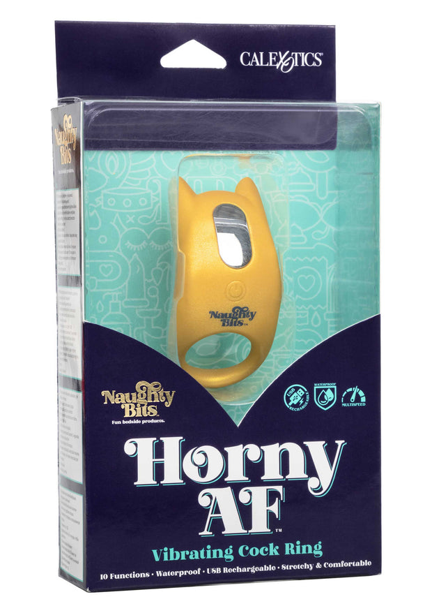 Anello fallico vibrante in silicone Horny AF Vibrating Cock Ring