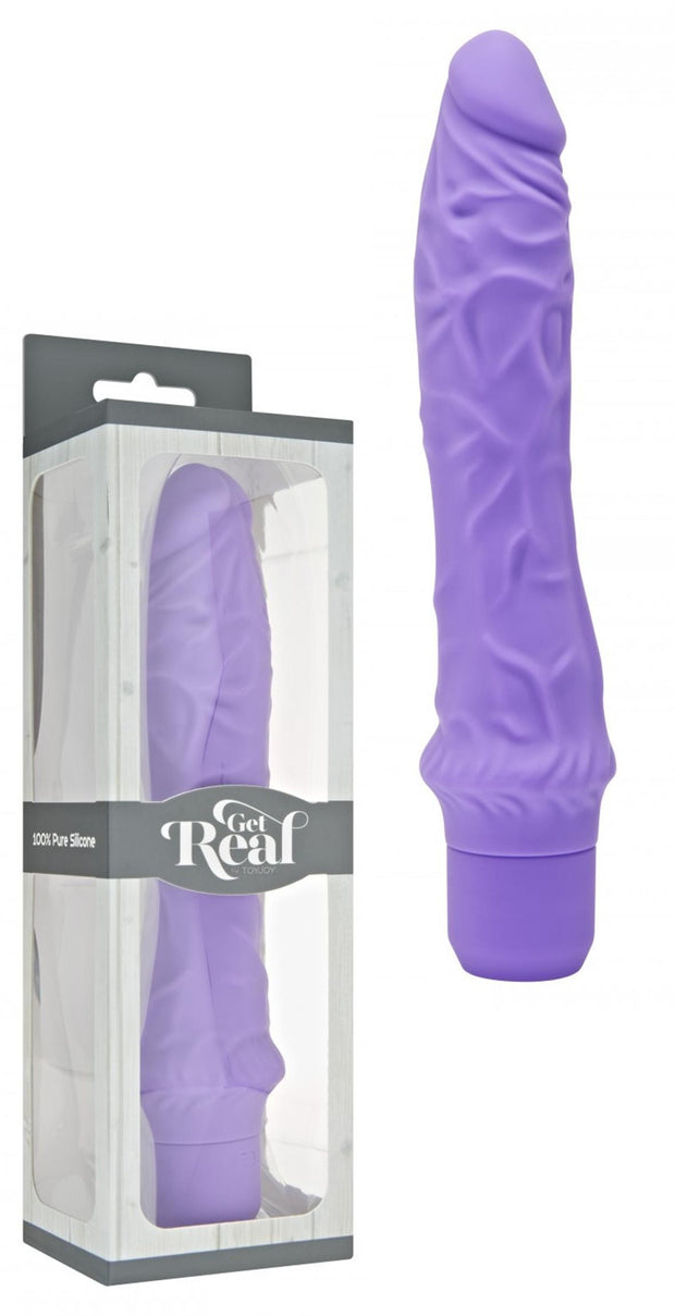 Vibratore vaginale realistico big dildo fallo vibrante in silicone get real stimolatore