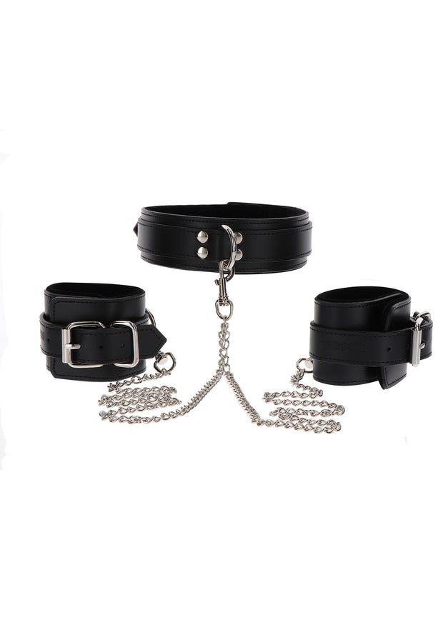 Collare con manette Heavy Collar and Wrist Cuffs