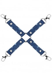 Costrittivo per manette Denim Hogtie Roughend Denim Style Blue