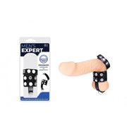 Costrittivo testicoli anello fallico con separatore Men's Expert