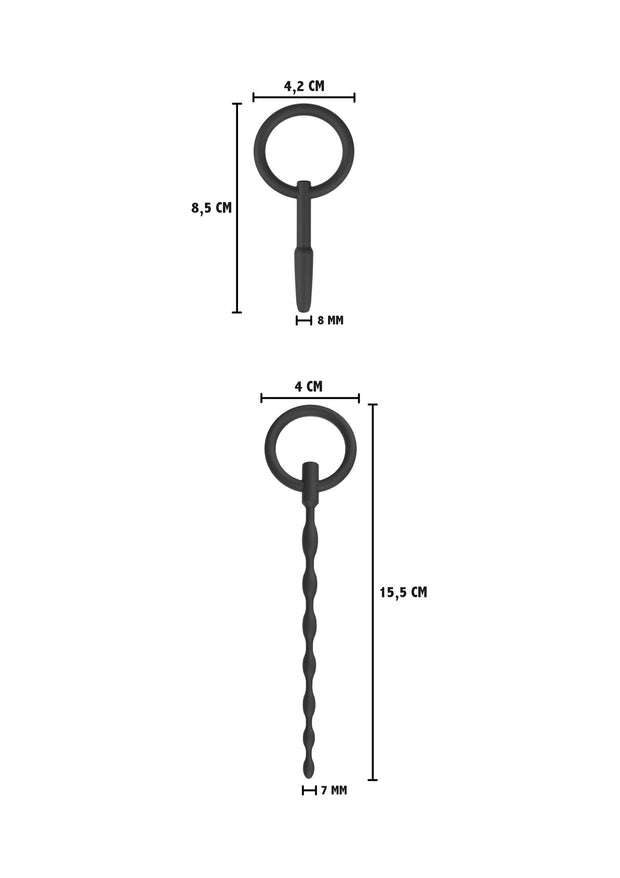 Dilatatore uretrale Penis Plug Set Small 2 pcs