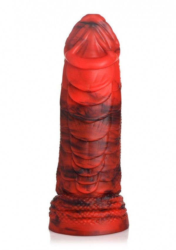 Dildo creature Fire Dragon Red Scaly Silicone Dildo - Red