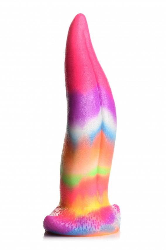 fallo creatura in silicone Unicorn Tongue Glow in the Dark Rainbow