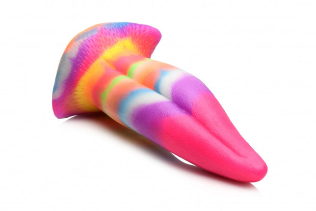 fallo creatura in silicone Unicorn Tongue Glow in the Dark Rainbow