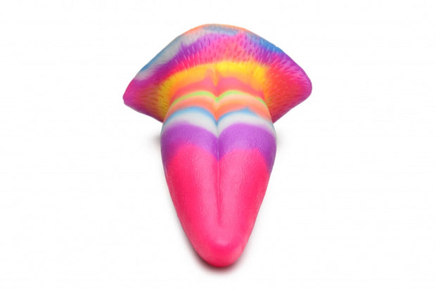 fallo creatura in silicone Unicorn Tongue Glow in the Dark Rainbow