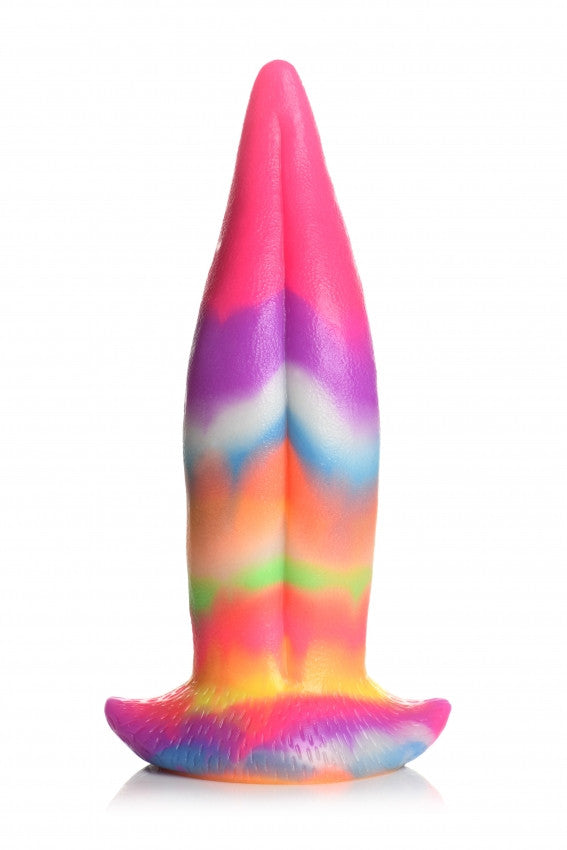 fallo creatura in silicone Unicorn Tongue Glow in the Dark Rainbow