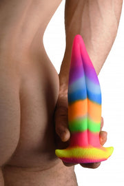 fallo creatura in silicone Unicorn Tongue Glow in the Dark Rainbow