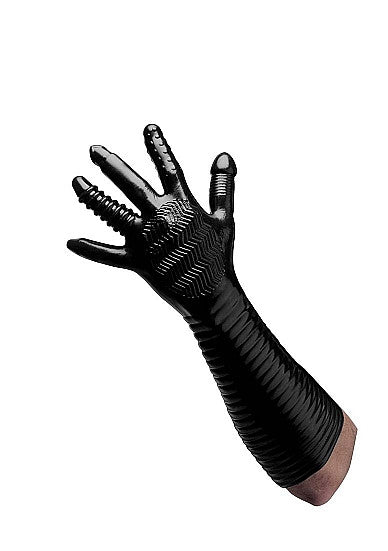 Guanto con plug Pleasure Fister Textured Fisting Glove