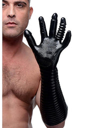 Guanto con plug Pleasure Fister Textured Fisting Glove