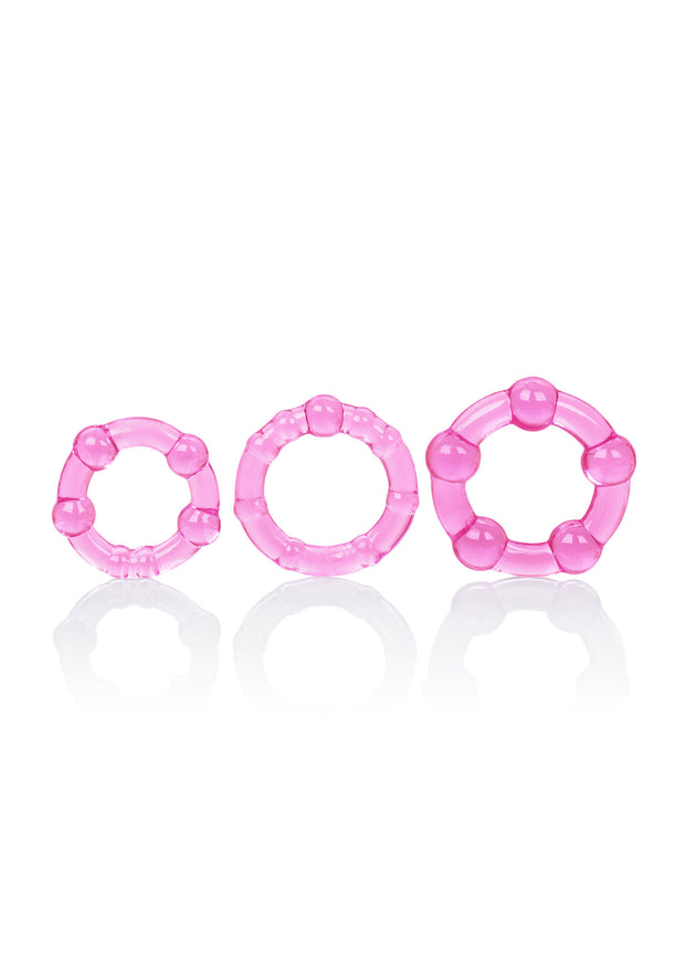 kit Anello fallico Island Rings pink 3 pz