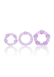 kit Anello fallicoIsland Rings purple 3 pz