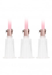 Kit pompa per capezzoli e clitoride Clitoral & Nipple Pump Set Large - Rose Gold