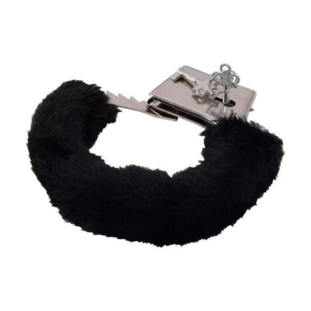 Manette con pelliccia sintetica bondage cuffs fetish costrittivo black