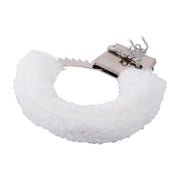 Manette con pelliccia sintetica bondage cuffs fetish costrittivo white