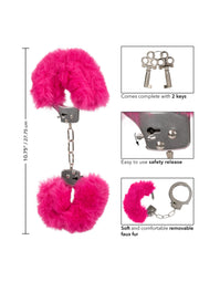 Manette fucsia Ultra Fluffy Furry Cuffs