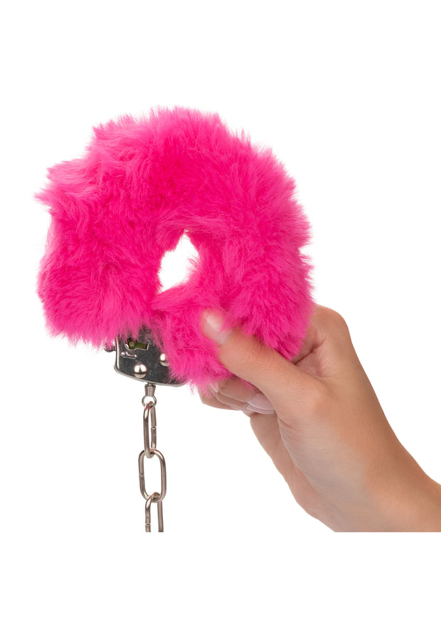 Manette fucsia Ultra Fluffy Furry Cuffs