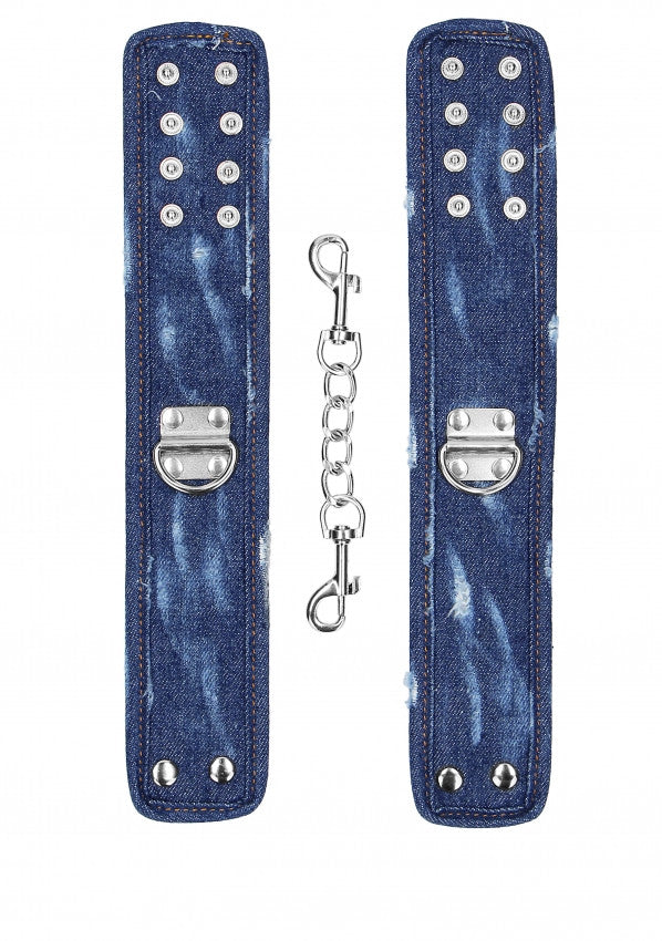 Manette per caviglie Denim Ankle Cuffs Roughend Denim Style Blue