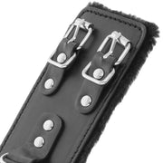 Manette professionali bdsm DARKNESS WRIST RESTRAINTS BLACK WITH FUR