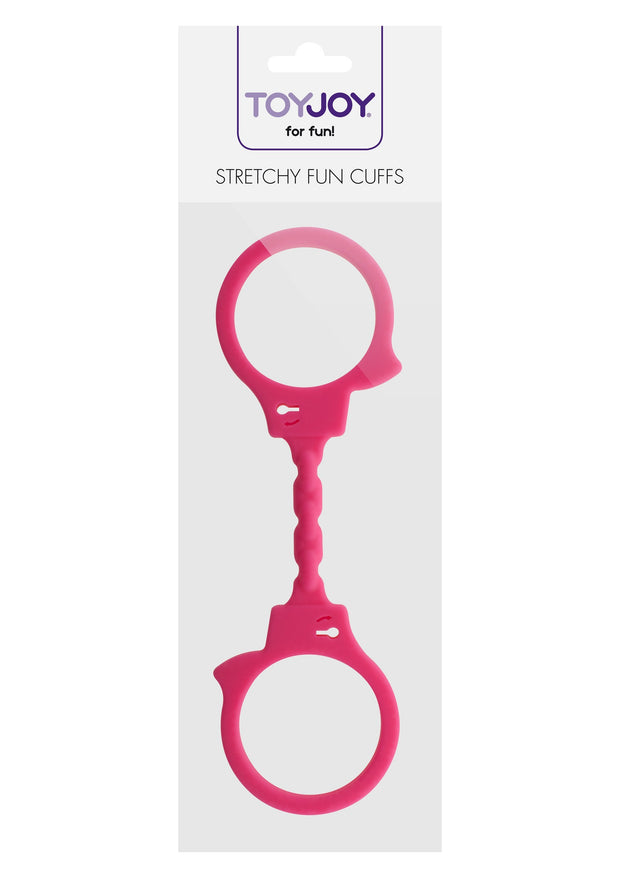 Manette sexy in silicone Stretchy Fun Cuffs pink