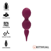 Palline vaginali vibranti RITHUAL NISHA RECHARGEABLE KEGEL BALLS ORQUIDEA