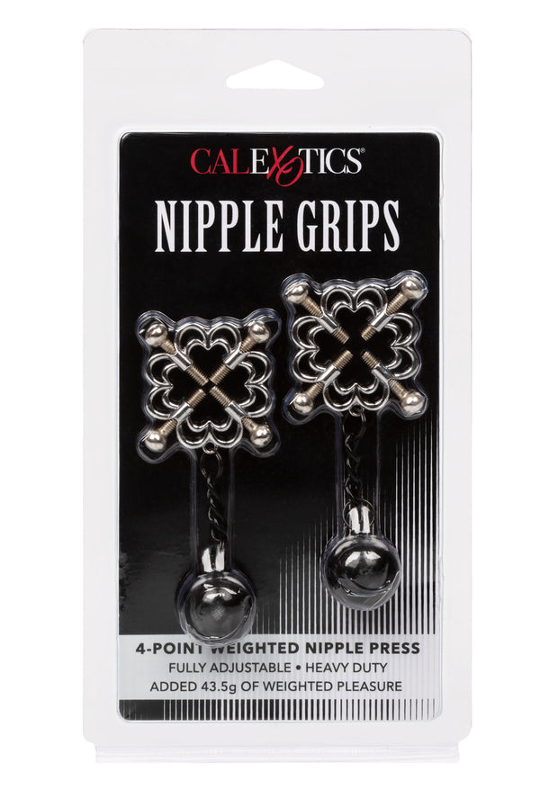 Pinze per capezzoli bondage 4-Point Weighted Nipple Press