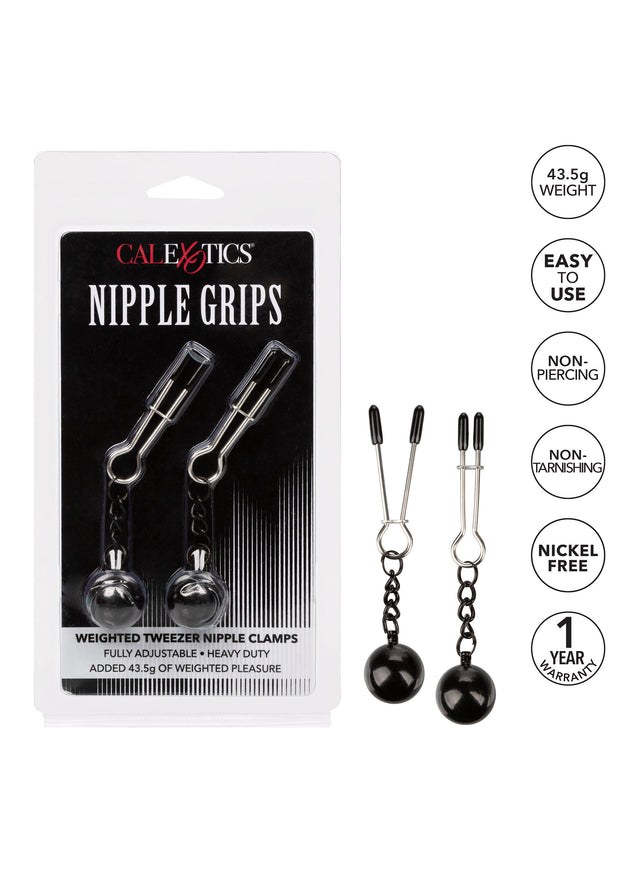 Pinze per capezzoli bondage Weighted Tweezer NippleClamps