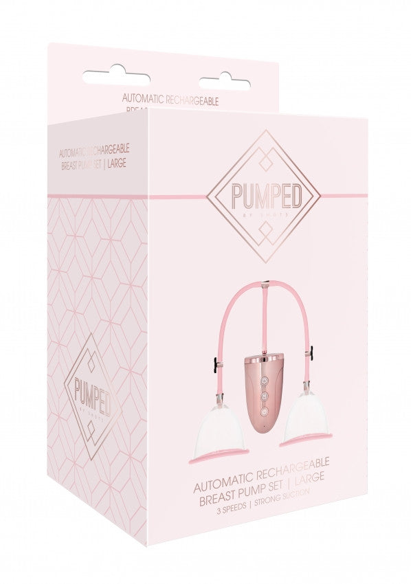 Pompa per seno Automatic Rechargeable Breast Pump Set - Large - Pink