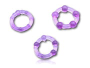 Set anelli fallici 3 pz viola Godo d+