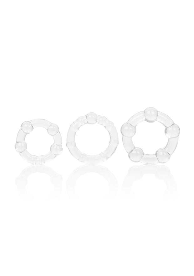 Set anelli fallici trasparenti Island Rings