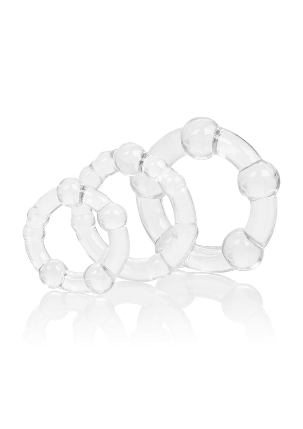 Set anelli fallici trasparenti Island Rings