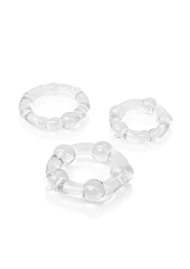 Set anelli fallici trasparenti Island Rings