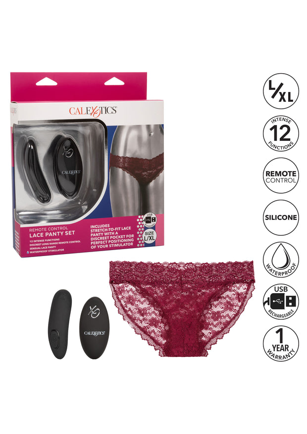 Slip con ovetto vibrante Remote Control Lace Panty Set