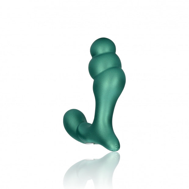 Vibratore anale per prostata Stacked Vibrating Prostate Massager with Remote Control Metallic Green