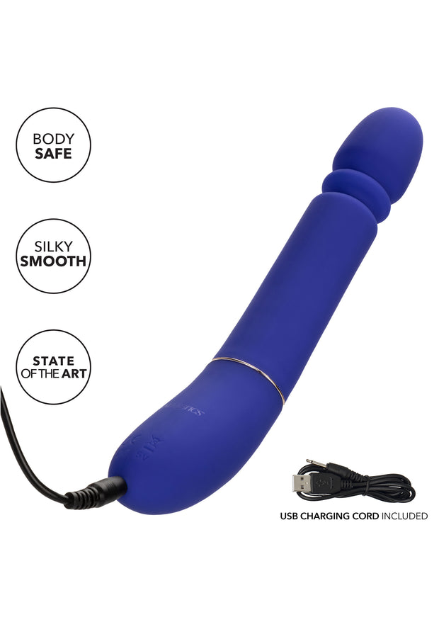 Vibratore in silicone realistico vaginale anale Slim Thumper