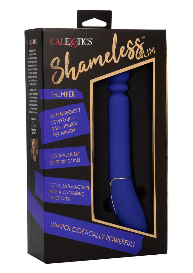 Vibratore in silicone realistico vaginale anale Slim Thumper