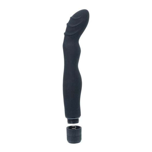 Vibratore per punto G stimolatore vaginale dildo fallo vibrante nero per donna