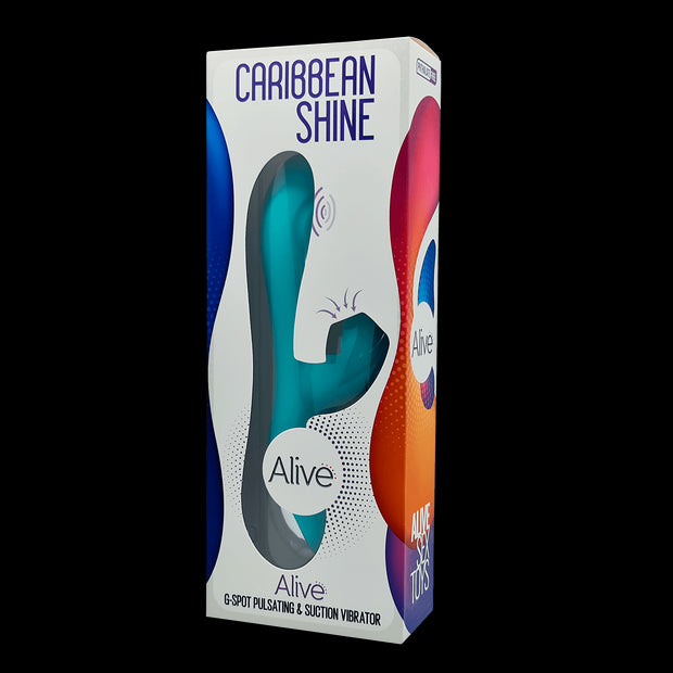 Vibratore vaginale con succhia clitoride Caribbean Shine