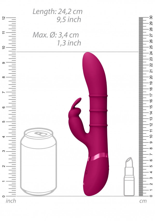 Vibratore vaginale rabbit Stimulating Rings, Vibrating G-Spot Rabbit Pink