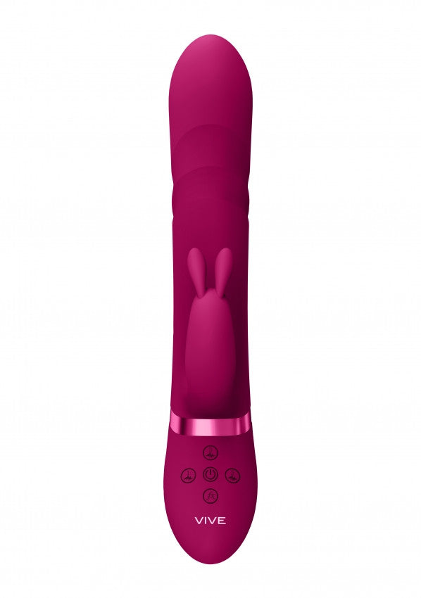 Vibratore vaginale rabbit Vibrating and Rotating Beads, G-Spot Rabbit Pink